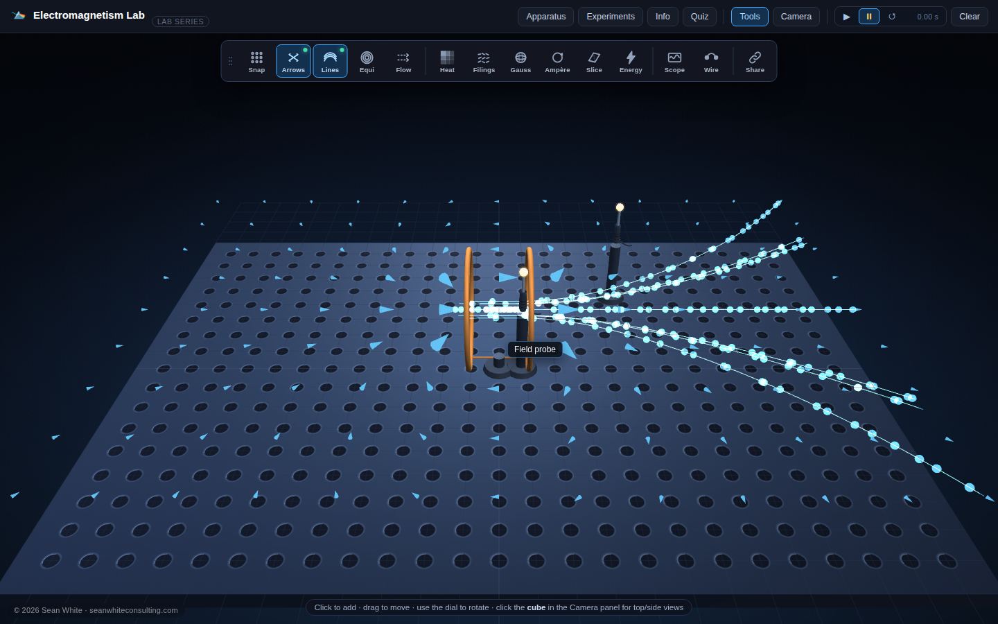 See fields, potentials and forces — screenshot